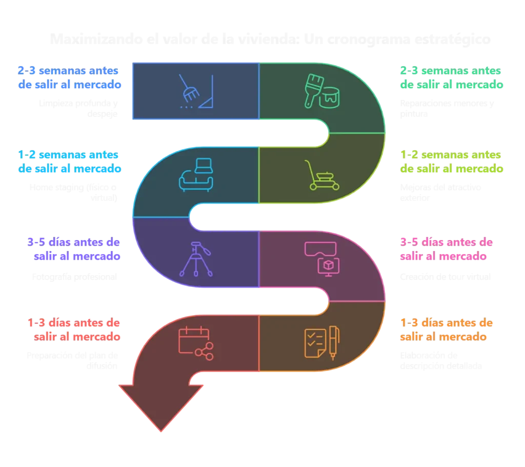 Cronograma recomendado de intervenciones antes de vender